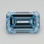 1.02 Ct. Fancy Intense Blue Emerald Lab Grown Diamond