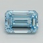 5.20 Ct. Fancy Intense Blue Emerald Lab Grown Diamond