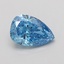 1.48 Ct. Fancy Vivid Blue Pear Lab Grown Diamond