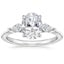 Platinum Luxe Cometa Three Stone Diamond Ring (1/3 ct. tw.), smalltop view