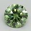 2.02 Ct. Fancy Vivid Green Round Lab Grown Diamond