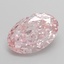 6.06 Ct. Fancy Vivid Pink Oval Lab Grown Diamond