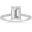Platinum Viviana Three-Quarter Coverage Diamond Ring, smalltop view