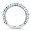 Emerald and Diamond Wedding Band, smallside view