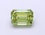 1.1 Ct. Fancy Vivid Green Emerald Lab Grown Diamond