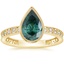 18K Yellow Gold Sinclair Art Deco Diamond Ring (1/6 ct. tw.), smalltop view