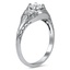 The Janina Ring, smalltop view on a hand