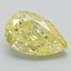 2.86 Ct. Fancy Vivid Yellow Pear Lab Grown Diamond