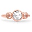 Custom Rose Cut Three Stone Ring