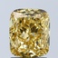 2.07 Ct. Fancy Vivid Yellow Cushion Lab Grown Diamond