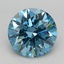 2.10 Ct. Fancy Vivid Blue Round Lab Grown Diamond