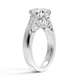 Custom Vintage-Inspired Filigree Diamond Ring