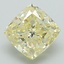 2.70 Ct. Fancy Yellow Cushion Lab Grown Diamond