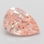1.72 Ct. Fancy Vivid Pink Pear Lab Grown Diamond