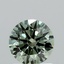 1.04 Ct. Fancy Vivid Green Round Lab Grown Diamond