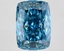 5.10 Ct. Fancy Vivid Blue Cushion Lab Grown Diamond