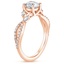 14K Rose Gold Luxe Willow Diamond Ring (1/4 ct. tw.), smallside view
