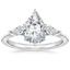 Platinum Luxe Cometa Three Stone Diamond Ring (1/3 ct. tw.), smalltop view