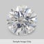 2.46 Carat Round Diamond large top view