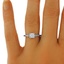 The Esther Ring, smalltop view on a hand