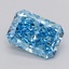 6.10 Ct. Fancy Vivid  Blue Radiant Lab Grown Diamond