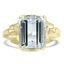 Retro Aquamarine Cocktail Ring