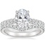 Platinum Sienna Diamond Ring (3/8 ct. tw.) with Luxe Flair Diamond Ring (1/3 ct. tw.)