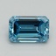 1.34 Ct. Fancy Vivid Blue Emerald Lab Grown Diamond