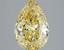 3.10 Ct. Fancy Intense  Yellow Pear Lab Grown Diamond