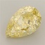 5.08 Ct. Fancy Vivid Yellow Pear Lab Grown Diamond