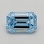 0.31 Ct. Fancy Intense Blue Emerald Lab Grown Diamond