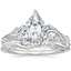 Platinum Begonia Vine Diamond Ring (1/2 ct. tw.) with Winding Willow Diamond Ring