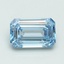 1.00 Ct. Fancy Intense Blue Emerald Lab Grown Diamond