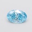1.58 Ct. Fancy Vivid Blue Oval Lab Grown Diamond