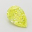 1.25 Ct. Fancy Vivid  Yellow Pear Lab Grown Diamond