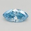 0.55 Ct. Fancy Vivid Blue Marquise Lab Grown Diamond