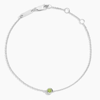 Peridot Bezel Bracelet