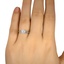 The Zelia Ring, smallzoomed in top view on a hand