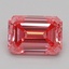 0.72 Ct. Fancy Vivid Pink Emerald Lab Grown Diamond