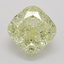 1.53 Ct. Fancy Light Yellow Cushion Diamond