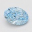 2.08 Ct. Fancy Vivid Blue Oval Lab Grown Diamond