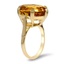 The Casandra Ring, smalltop view on a hand