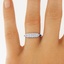 The Shelby Ring, smalltop view on a hand
