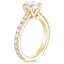 18K Yellow Gold Sienna Three-Quarter Coverage Diamond Ring, smallside view