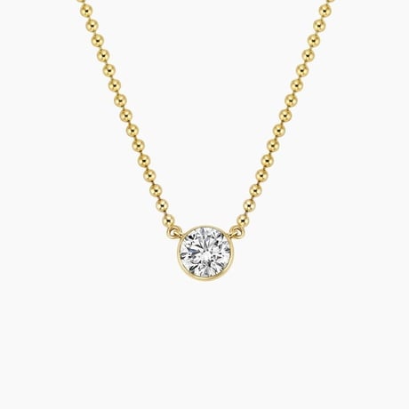 Lab Diamond Bead Chain Necklace (3/4 ct. tw.)