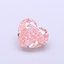 1.05 Ct. Fancy Intense  Pink Heart Lab Grown Diamond