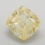 2.55 Ct. Fancy Intense Yellow Cushion Lab Grown Diamond