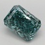 3.16 Ct. Fancy Vivid  Green Radiant Lab Grown Diamond