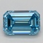 1.06 Ct. Fancy Vivid Blue Emerald Lab Grown Diamond