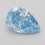 2.03 Ct. Fancy Vivid Blue Pear Lab Grown Diamond
